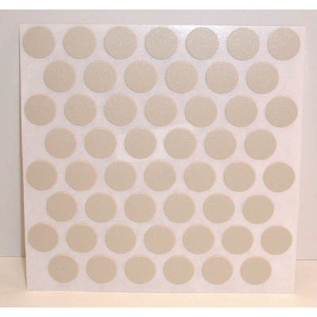 FASTCAP Adhesive Cover Caps Pvc Almond 9/16 in. 1 Sheet 52 Caps FC.SP.14MM.AL